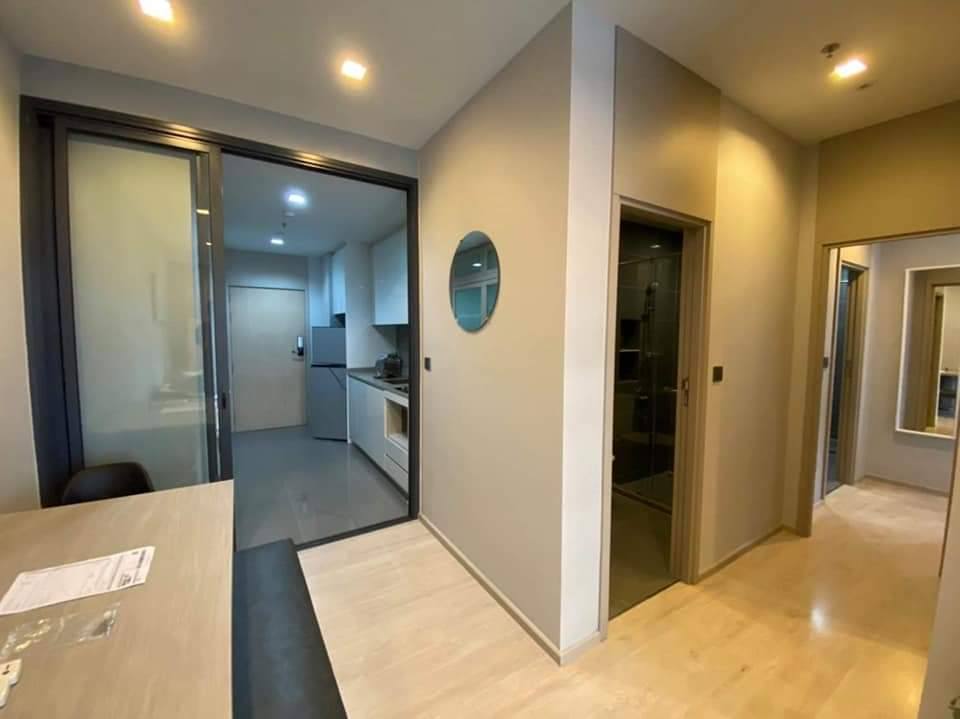 Spacious 2BR 2BA condo at M Thonglor 10, 57.5 sqm, 18th floor, fully furnished, near BTS, pet-friendly, rent 45,000 THB/month, move-in April 2025.