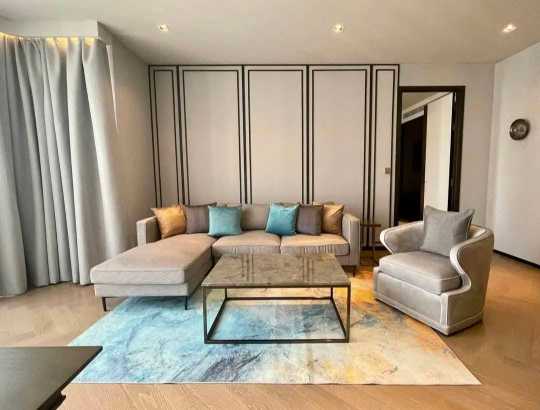 Luxury 2+1BR condo at The Reserve Sukhumvit 61. 122sqm, fully furnished, top amenities. Rent 150,000 THB/month. BTS Ekkamai nearby.