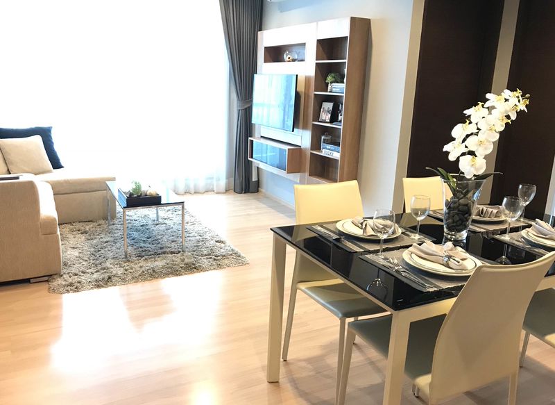 Rent a 2 bed, 2 bath 65.84sqm unit at Rhythm Sathorn 21 for ฿45K/month. Prime location near BTS, modern design, full amenities.