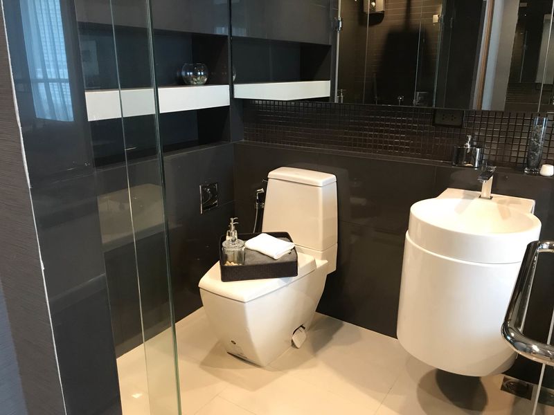 Rent a 2 bed, 2 bath 65.84sqm unit at Rhythm Sathorn 21 for ฿45K/month. Prime location near BTS, modern design, full amenities.