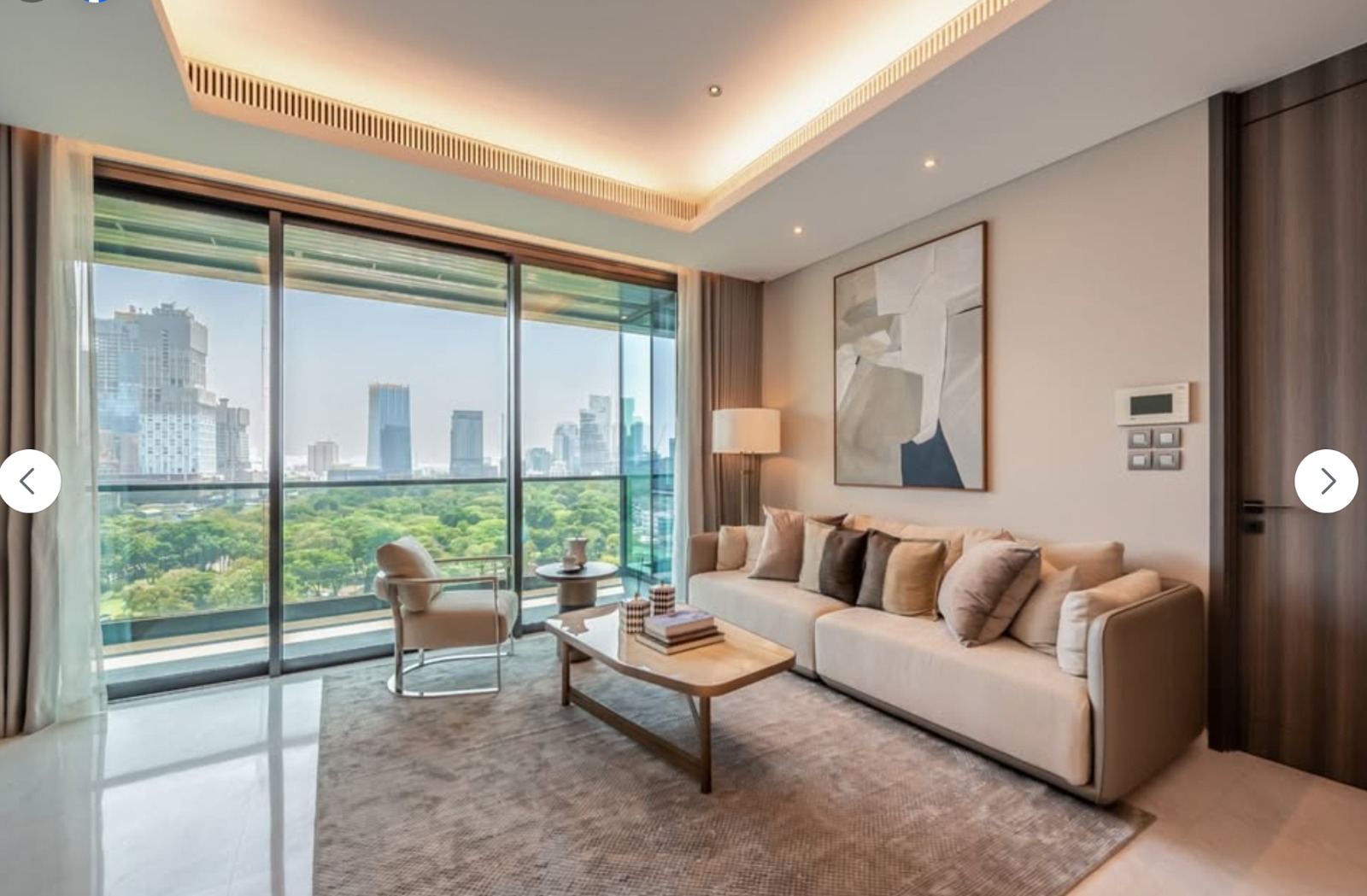 1-Bed 1-Bath 87 sqm Condo at SINDHORN TONSON – THB 140K/Month – Near BTS Chit Lom & MRT Silom – Ultra-Luxury with Lumpini Park Views
