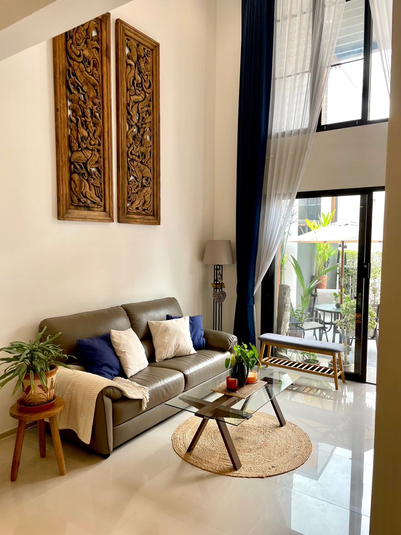 3-Bed 4-Bath 220 sqm Townhome for Rent at Moo Baan Shizen, Near BTS On Nut – 100,000 THB/Month