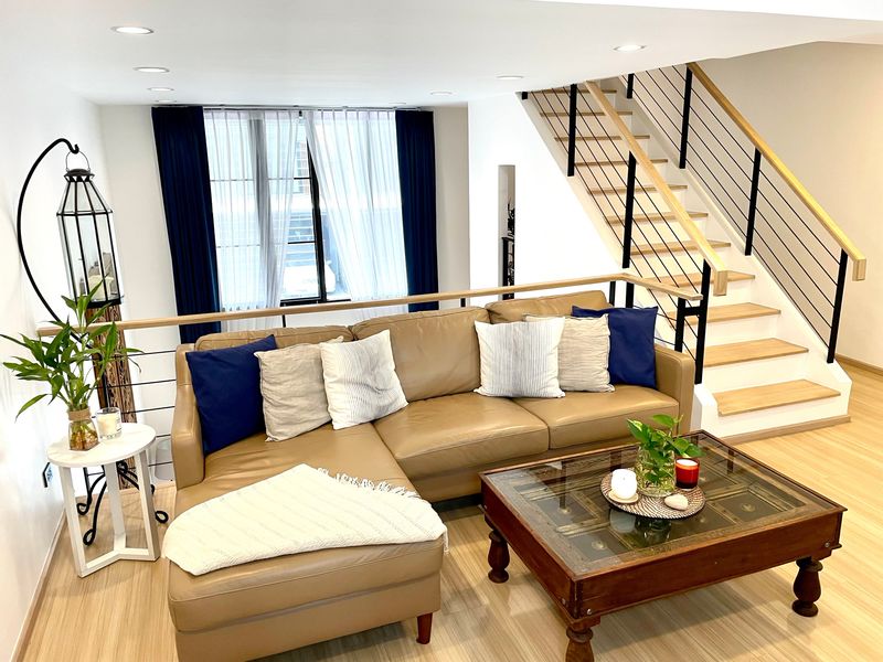 3-Bed 4-Bath 220 sqm Townhome for Rent at Moo Baan Shizen, Near BTS On Nut – 100,000 THB/Month