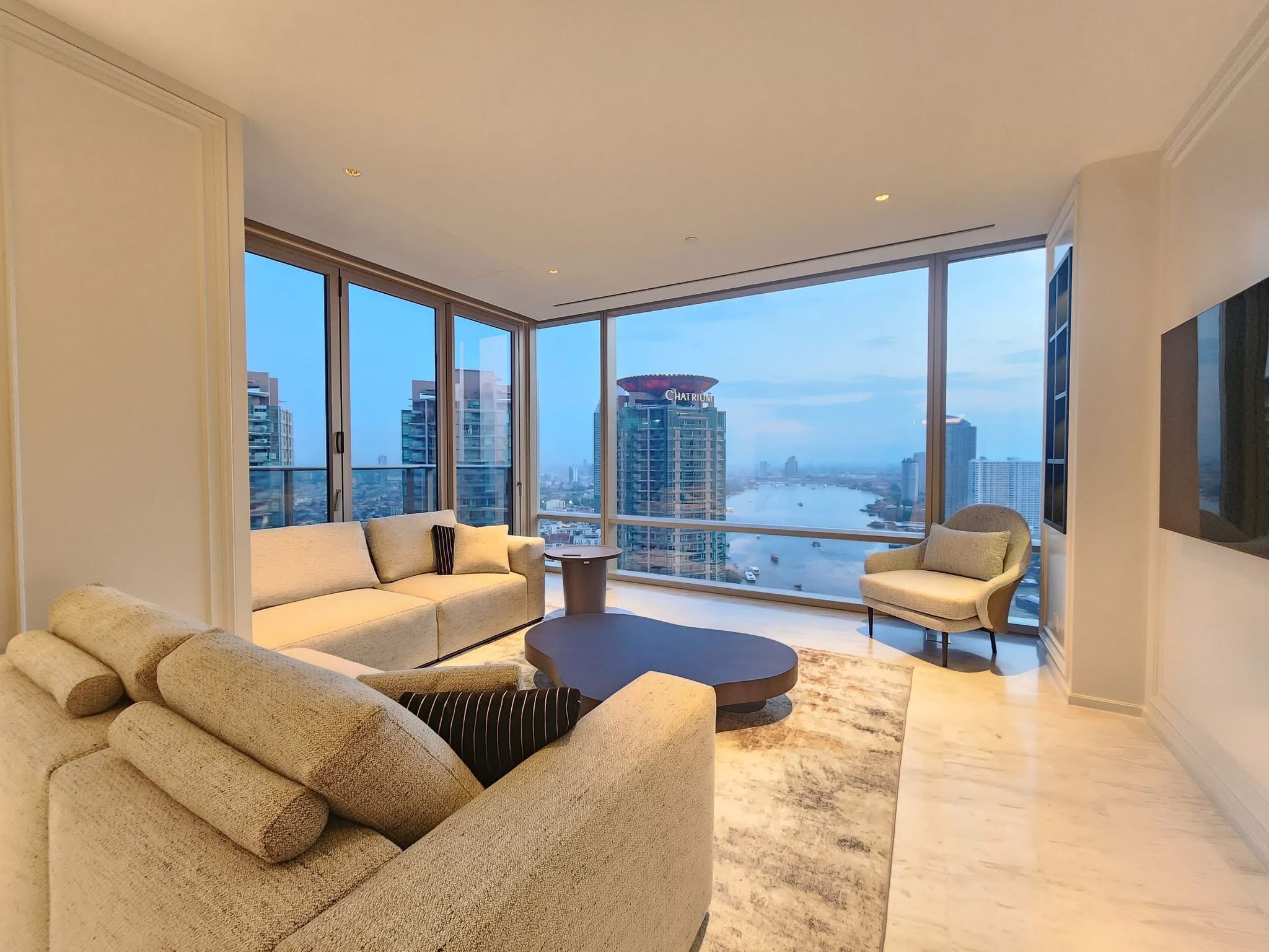 2-Bed 3-Bath 117 sqm Four Seasons Condo Near BTS Saphan Taksin for Sale 49.5M THB
