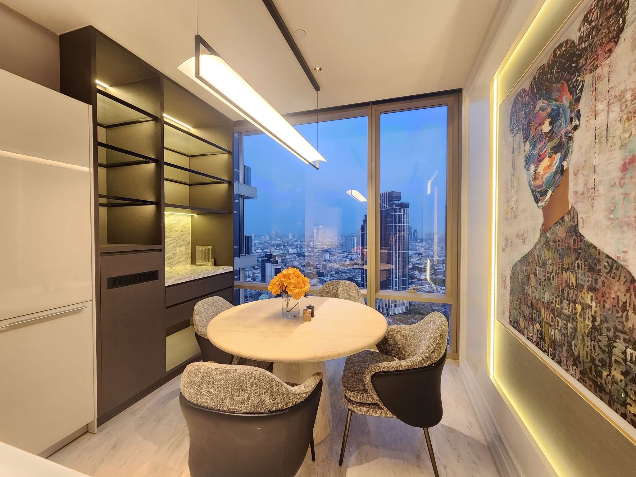 2-Bed 3-Bath 117 sqm Four Seasons Condo Near BTS Saphan Taksin for Sale 49.5M THB