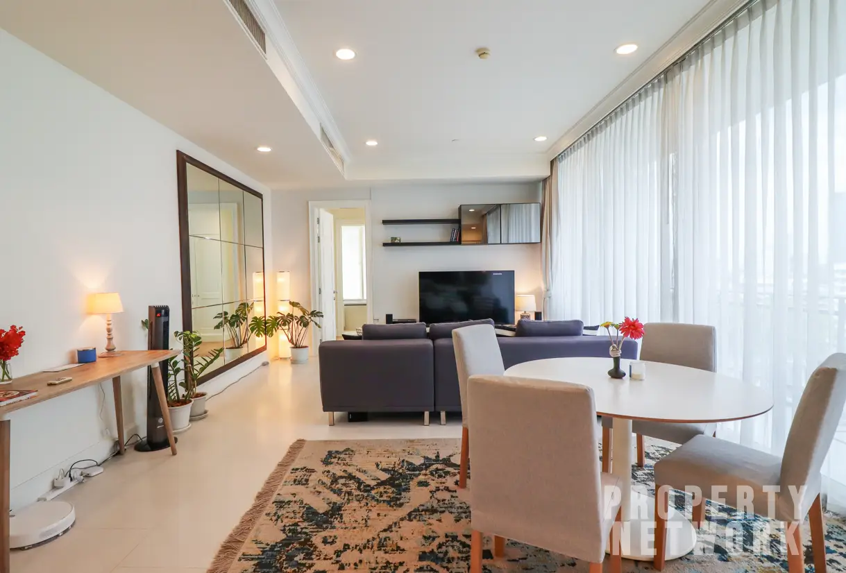 2-Bed 2-Bath 111 sqm Royce Private Residences Condo Near MRT Sukhumvit For Sale 21M THB