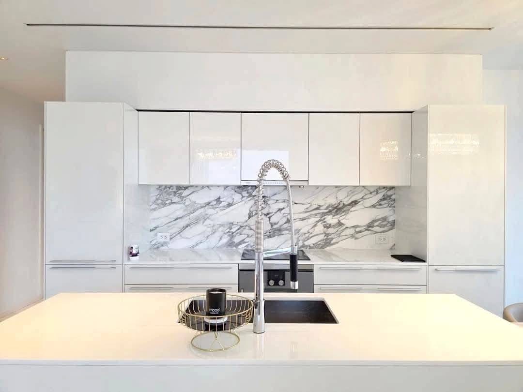 2-Bed 3-Bath 117 sqm Four Seasons Condo Near BTS Saphan Taksin for Rent 300K THB