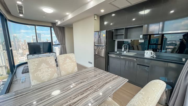 2-Bed 2-Bath 64 sqm Condo at Ashton Asoke Near BTS Asoke MRT Sukhumvit for Rent 62K THB