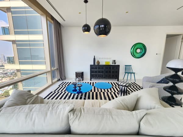 2-Bed 2-Bath 117 sqm Condo at Four Seasons for Rent 200K THB near BTS Saphan Taksin