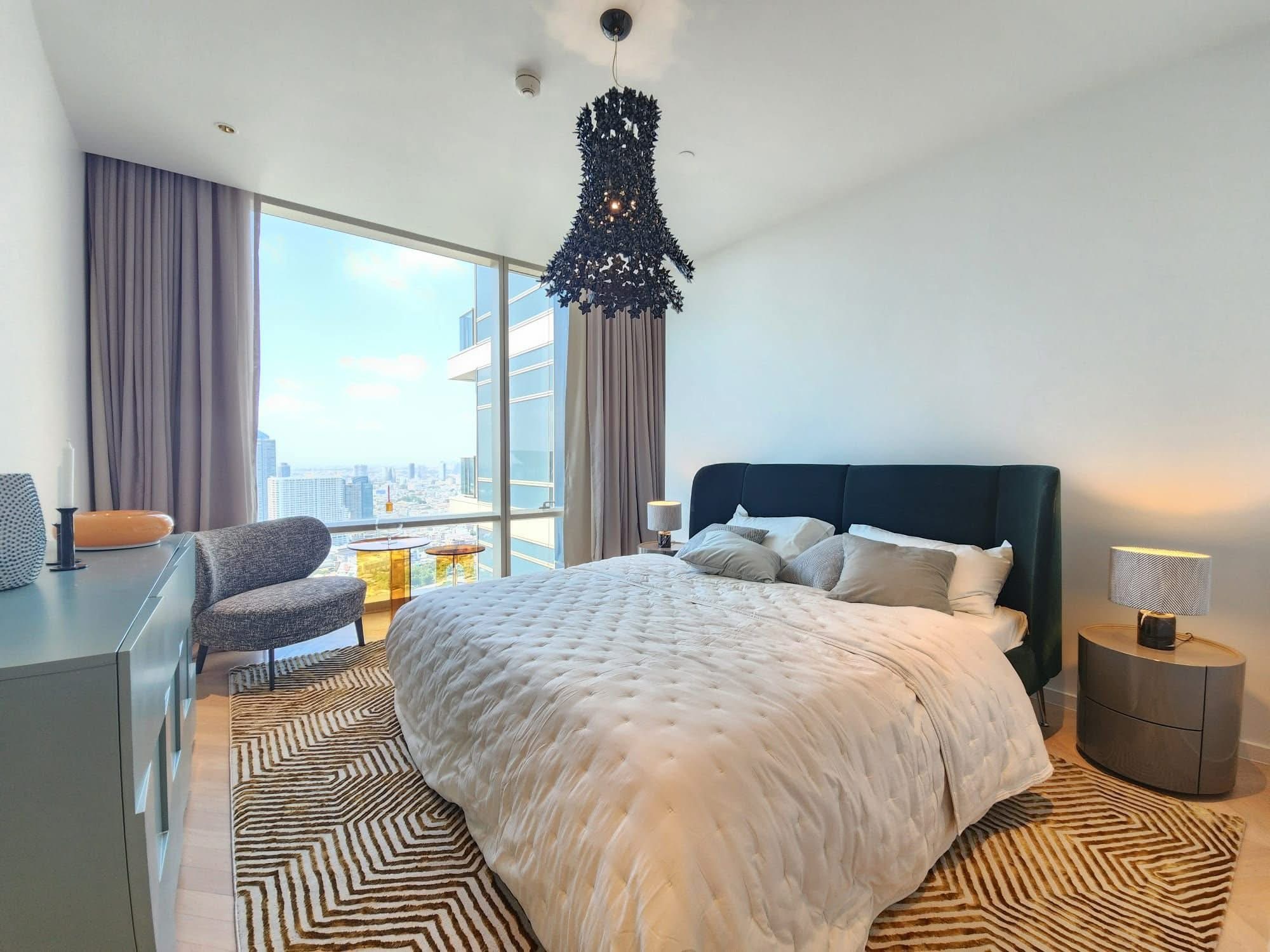2-Bed 2-Bath 117 sqm Condo at Four Seasons for Rent 200K THB near BTS Saphan Taksin