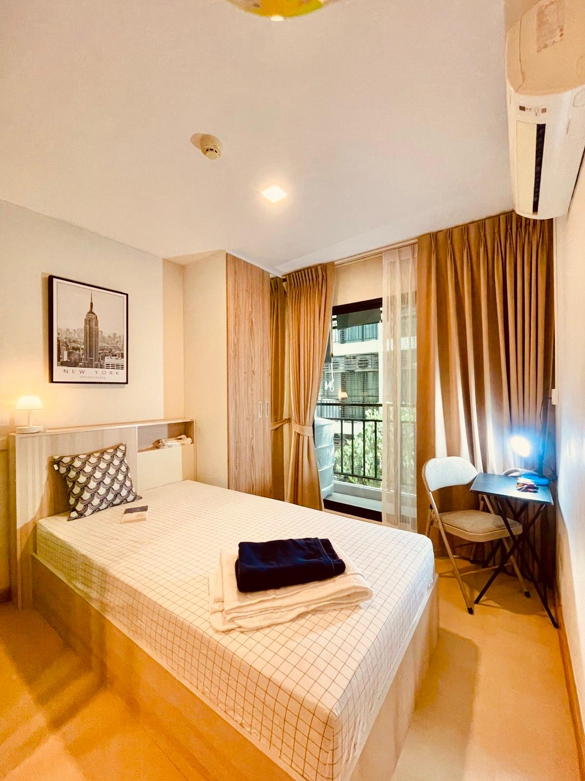 1-Bed 1-Bath 22 sqm Condo at Pause Sukhumvit 115 Near BTS Pu Chao for Rent 75K / Sale 1.25M THB