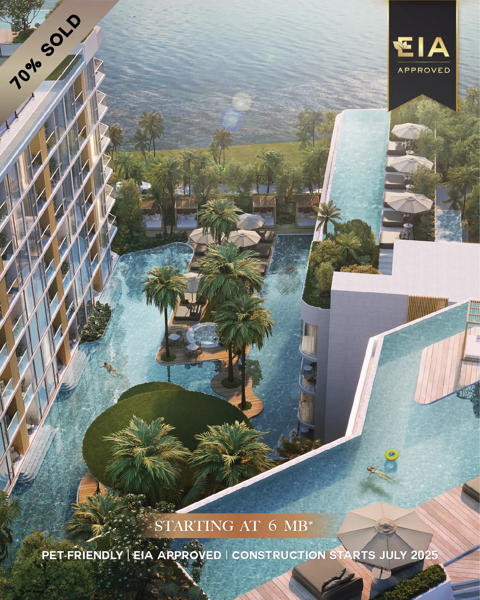 2-Bedroom 85.75 SQM Siamese Bangtao — From THB 13.35M